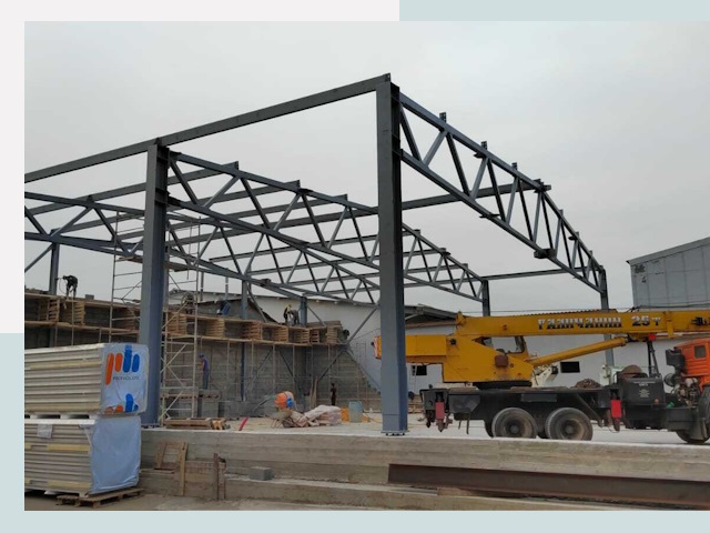 Строительство цехов в Кизляре