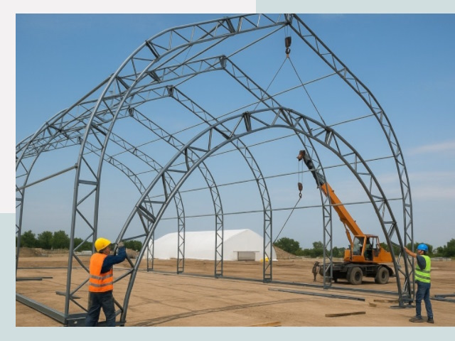 Монтаж ангаров в Кизляре от 610 руб. - Надежно и быстро